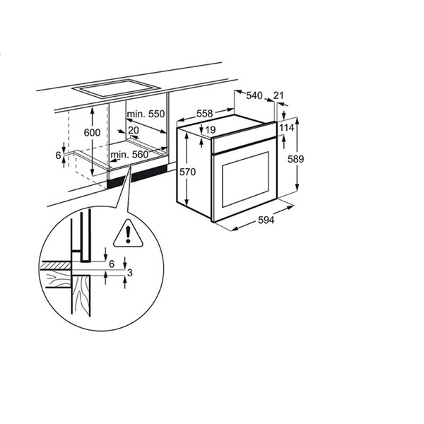 Духова шафа Electrolux EZB53400AX